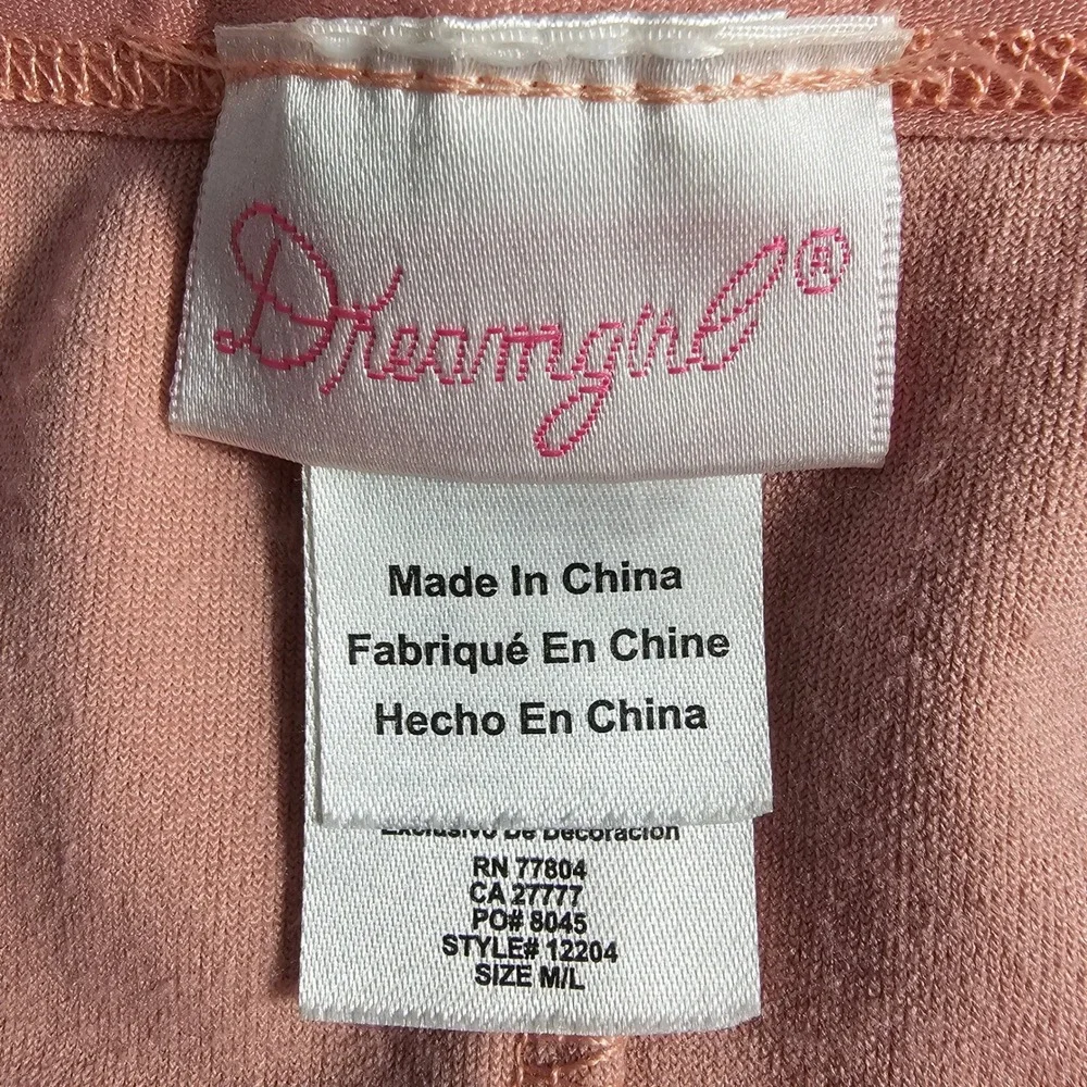 Dreamgirl Pink‎ Velour Halter Neck Thong Bodysuit Lingerie Size M/L Shimmer